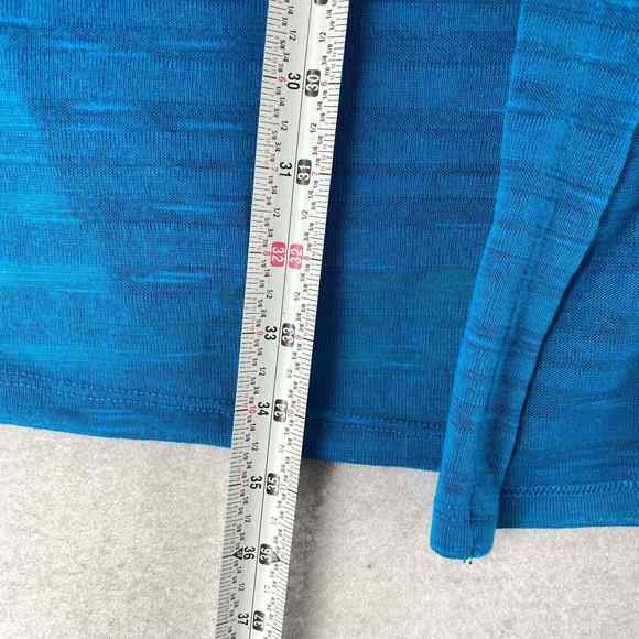 Catherines Cardigan Sweater Womens 3X‎ Blue 3/4 Sleeve Lightweight Open Cover Up - Picture 9 of 11